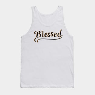 Lettering Blessed Tank Top